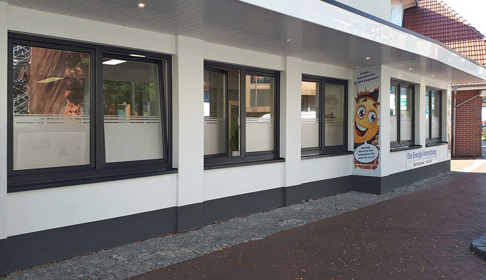 Beschriftungen, Acrylschriftzug bleuchtet